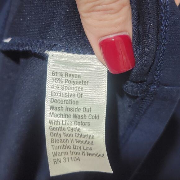 Crown & Ivy Womens Blue Shift Dress NWT Small - Picture 4 of 7